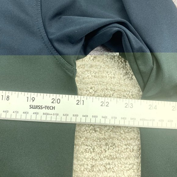 Dunning Golf Shirt Men Medium M Black Long Sleeve Polo 1/4 Button Golfing Golfer - Picture 8 of 9